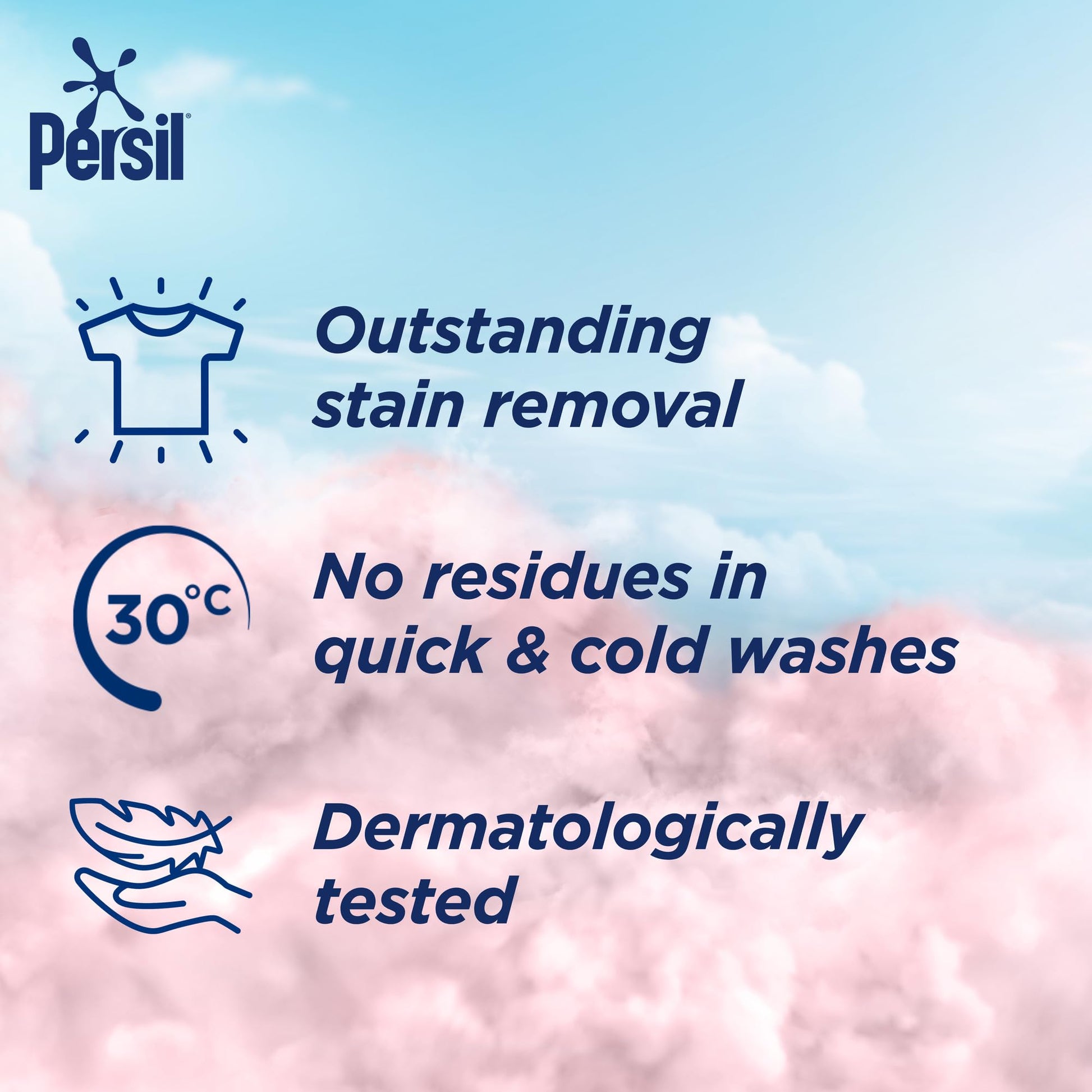 Persil Non-Bio Laundry Capsules Pure Heaven Scent 132 Washes 3 x 44 Bundle