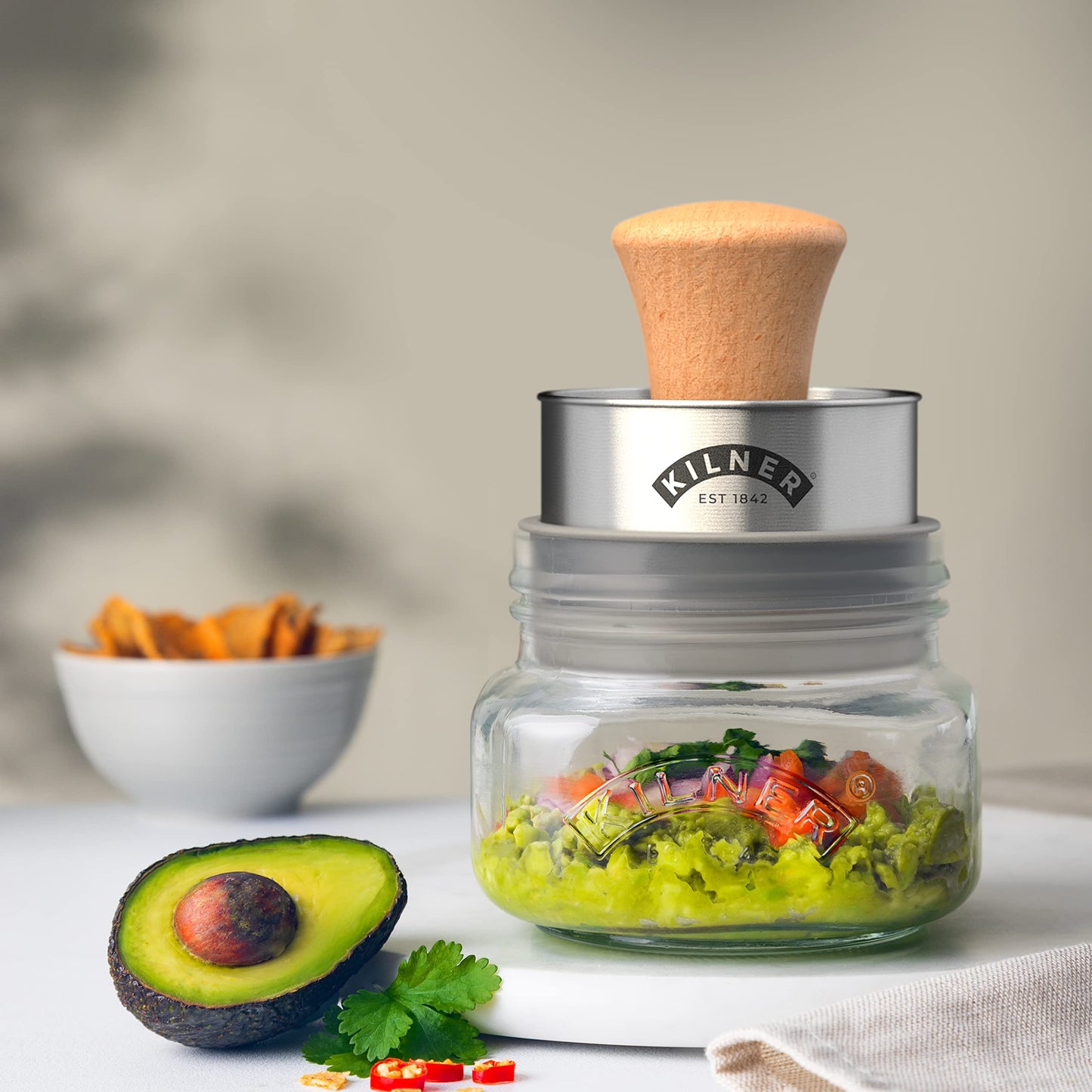 Kilner Mash & Store 500ml Glass Jar Set with Stainless Steel Tool