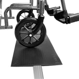 Threshold Ramp for Doorways - Black Rubber Portable Wheelchair Ramp