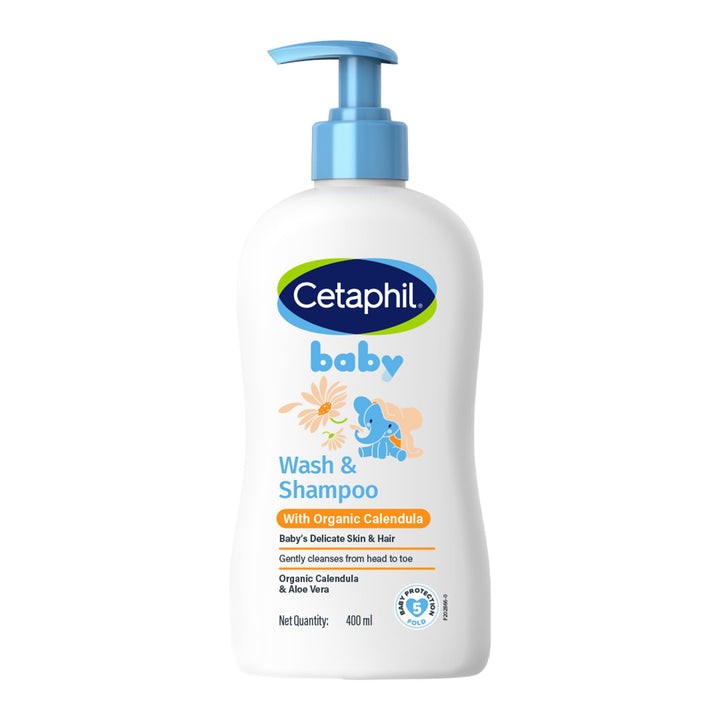 Cetaphil Baby Wash & Shampoo with Organic Calendula 400ml