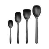 Rosti Classic 4 Piece Cooking Spoon Set, Black