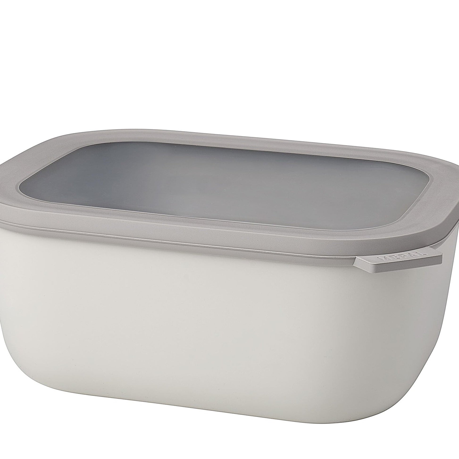 Mepal Cirqula Rectangular Food Storage Container 3000ml Nordic White