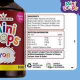Natures Aid Mini Drops Iron Energy Supplement for Kids 50ml 6x Pack Bundle