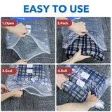 Vacuum Storage Bags 12 Pack Compression Sealer Travel Bags - Space Saver