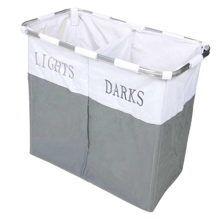 Country Club Lights & Dark Folding Laundry Basket Hamper Washing Storage Storage