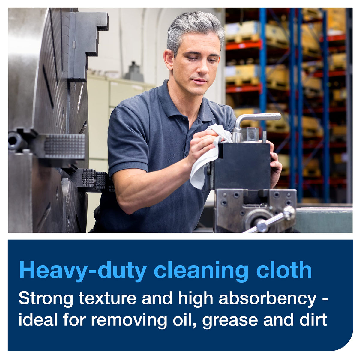 Tork Heavy-Duty Cleaning Cloth Blue W7 – 180 Cloths