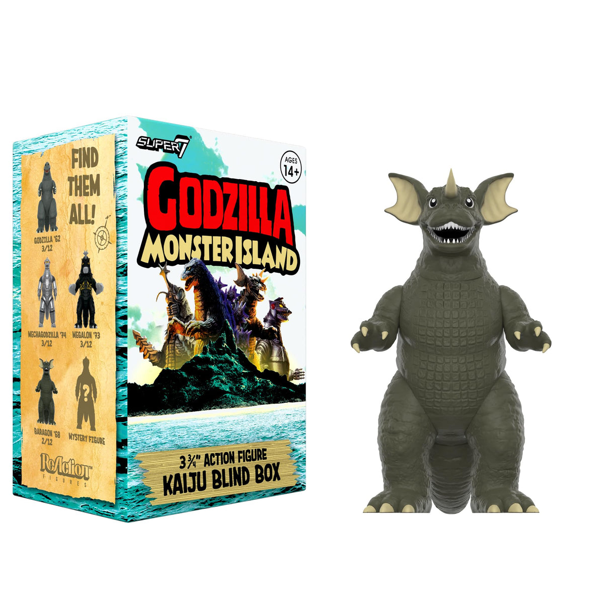 Super7 Toho Godzilla Monster Island Blind Box 12 Pack Action Figures