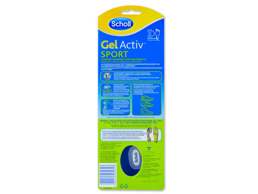 Scholl GelActiv Sport Insoles for Women, Running Insoles Size 3.5 - 7.5