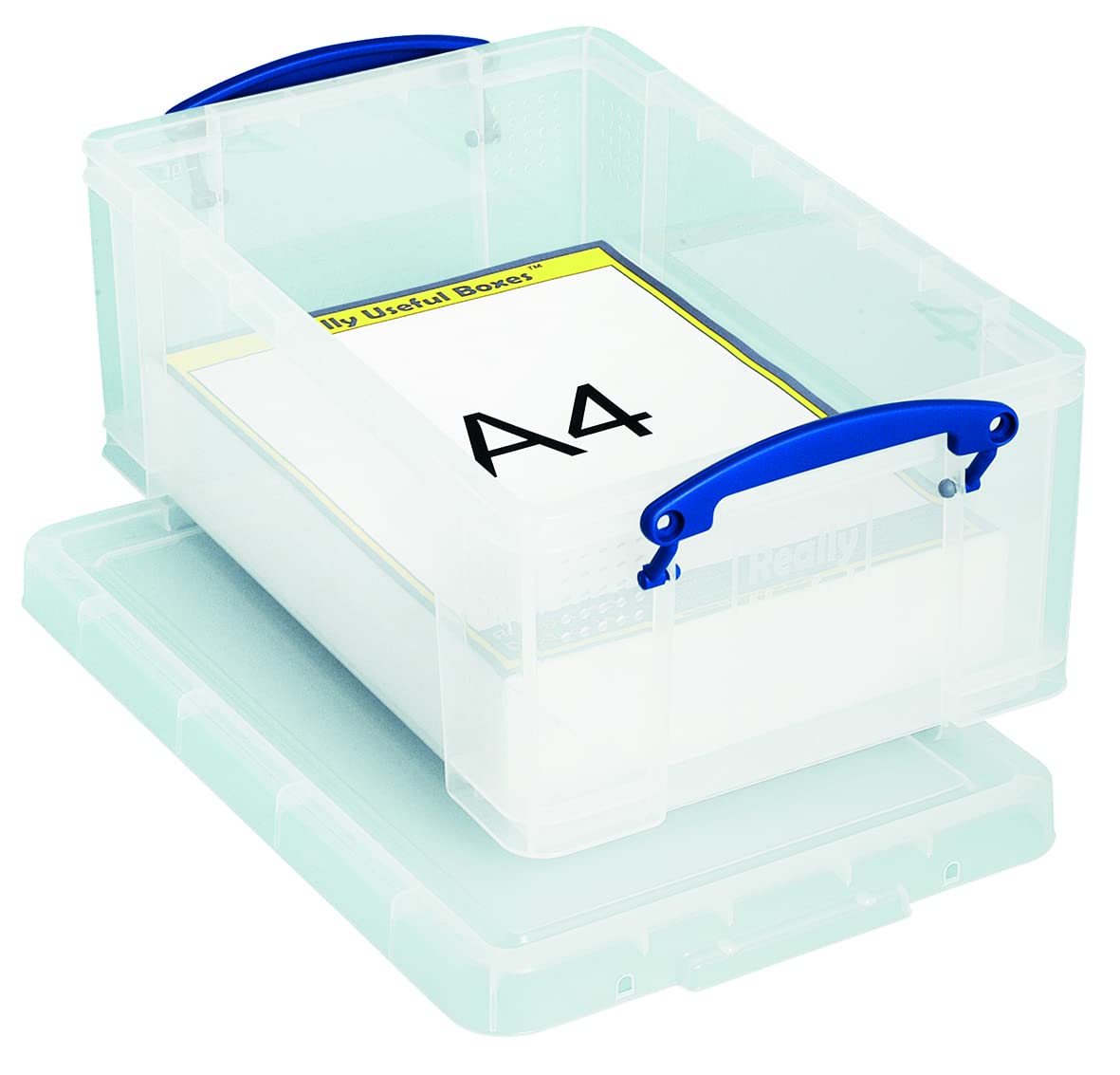 Really Useful Box 9 Litre Clear Plastic Storage Box with Lid