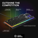 SteelSeries Apex 3 TKL RGB Gaming Keyboard – Tenkeyless Compact Form Factor - English QWERTY