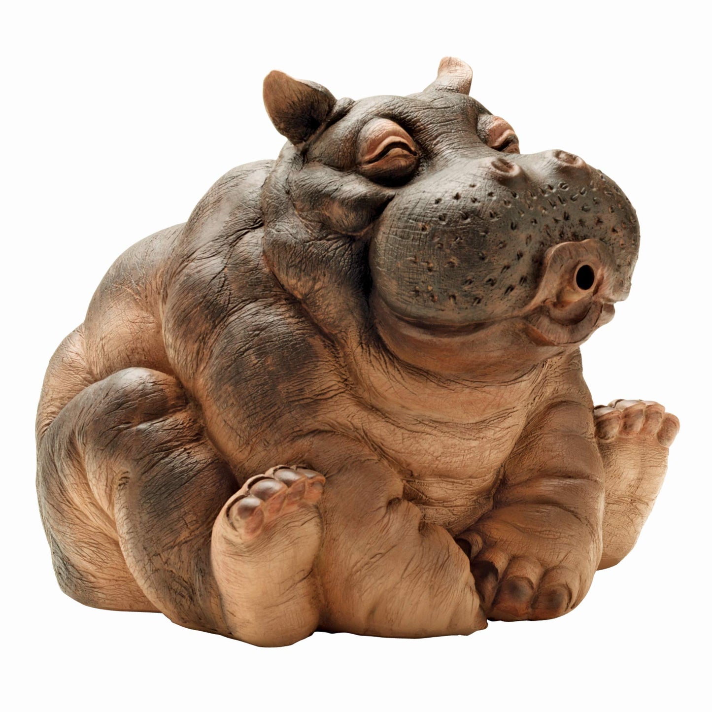 Design Toscano Hanna the Hippo African Pond Spitter Water Feature Statue
