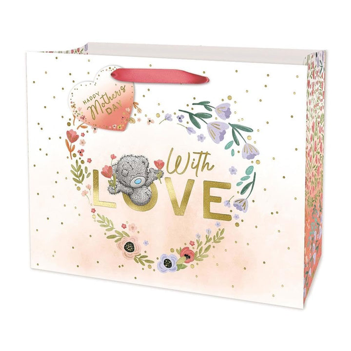 Me To You Bear Mother's Day Large Gift Bag with Love Heart