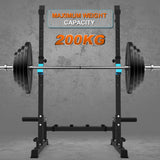 Heavy Duty Squat Rack Multi-Function Barbell Dip Stand Height Adjustable