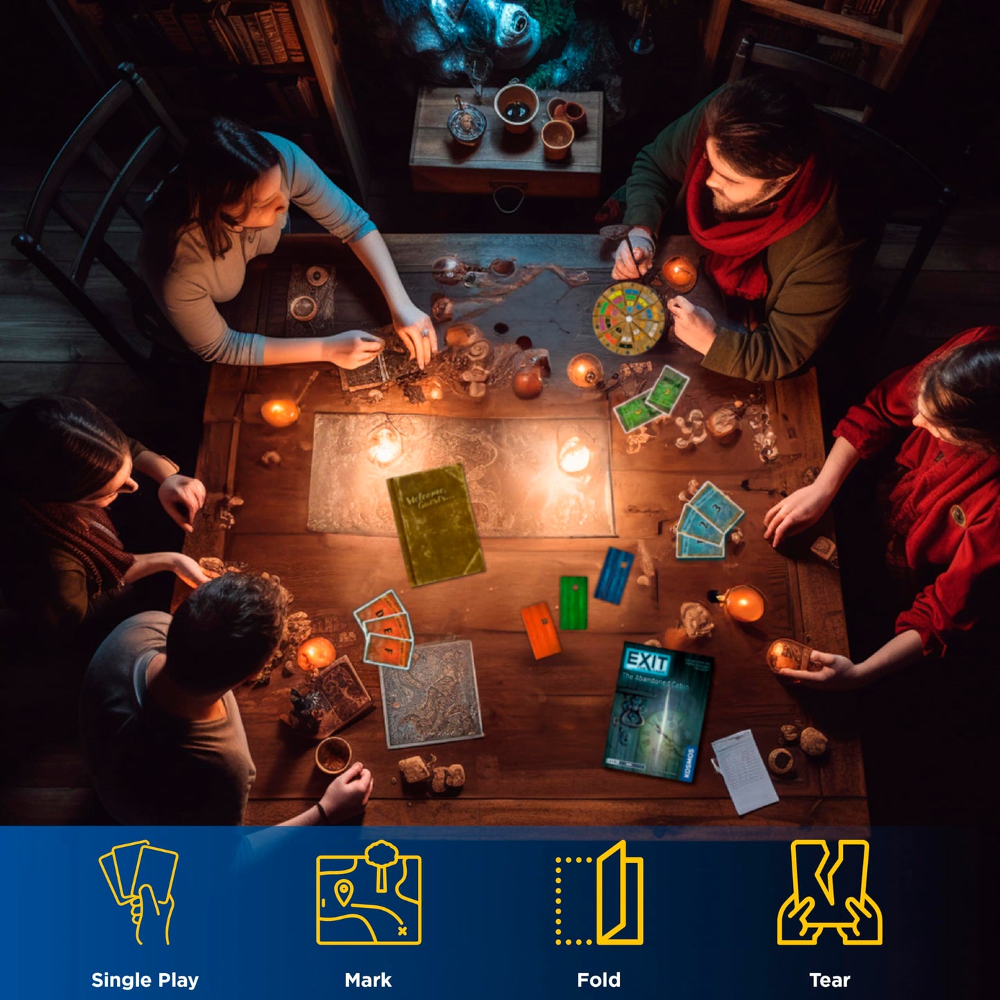 Thames & Kosmos EXIT: The Abandoned Cabin Escape Room Board Game