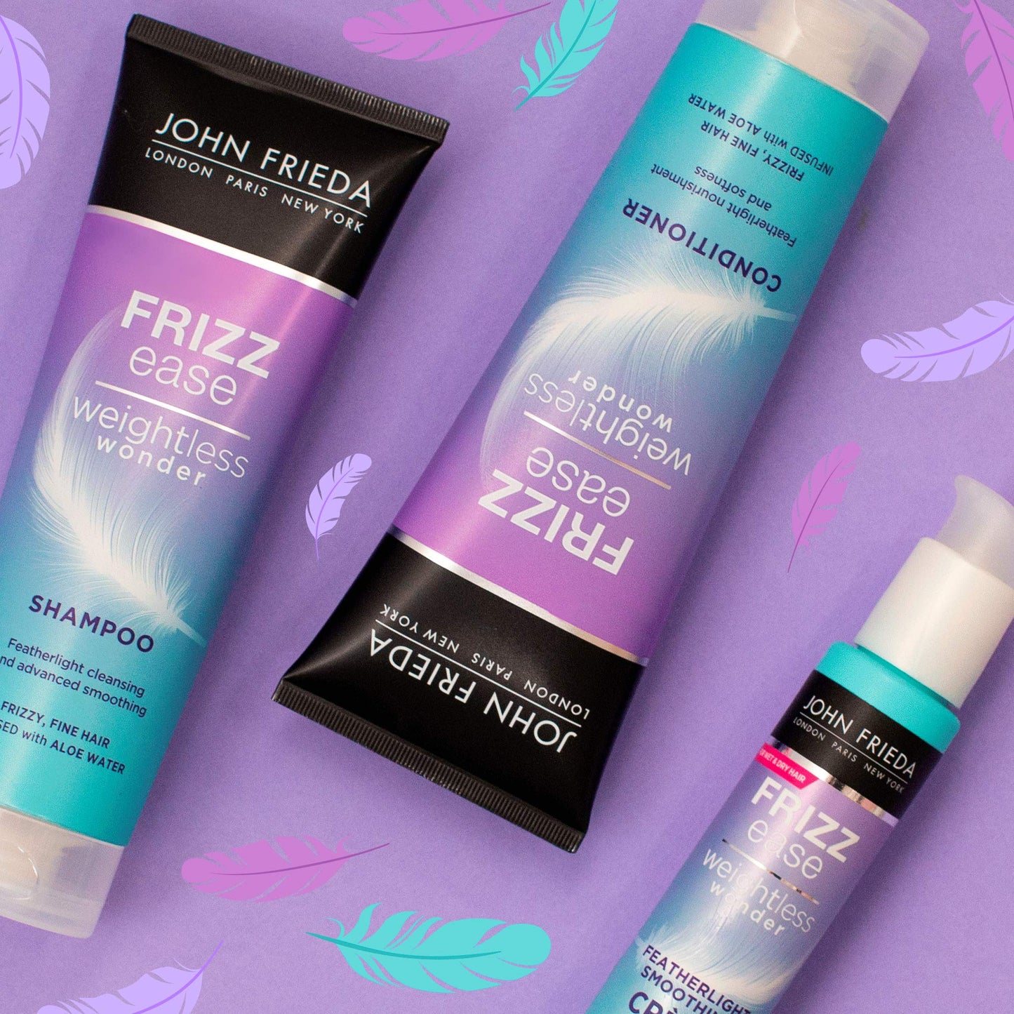 John Frieda Frizz Ease Weightless Wonder Shampoo Conditioner 2 x 500ml