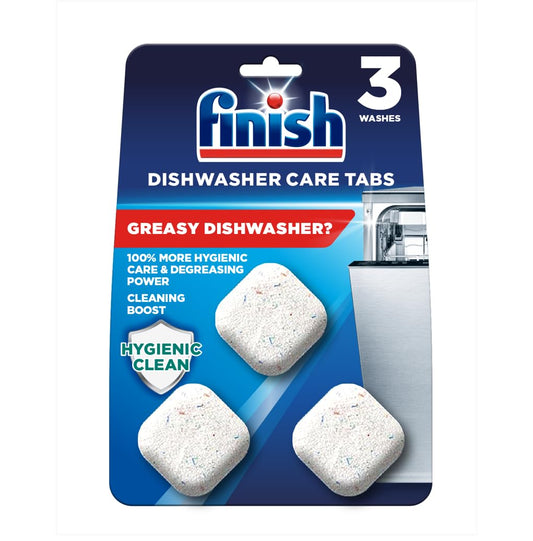 Finish In-Wash Dishwasher Cleaner Tablets, 3 Pack