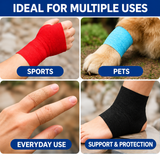 80x Rolls of Self-Adhesive Elastic Bandage Wrap for Sports/First Aid/Pets Compression Support