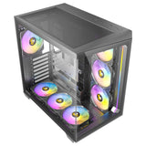 Antec C5 ARGB Mid Tower Tempered Glass PC Gaming Case Black