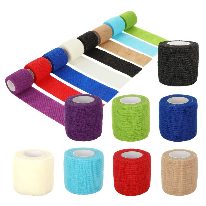 8 Rolls Self-Adhesive Elastic Bandage Wrap for Sports