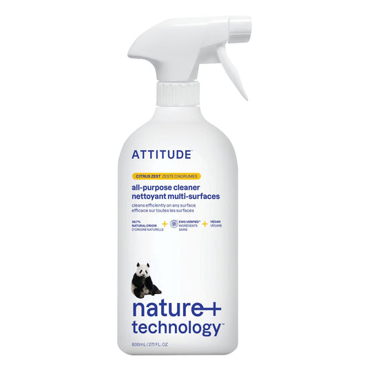 ATTITUDE All Purpose Cleaner Spray 800 mL - EWG Verified Plant-Based