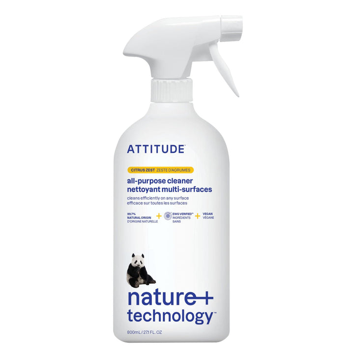 ATTITUDE All Purpose Cleaner Spray 800 mL - EWG Verified Plant-Based