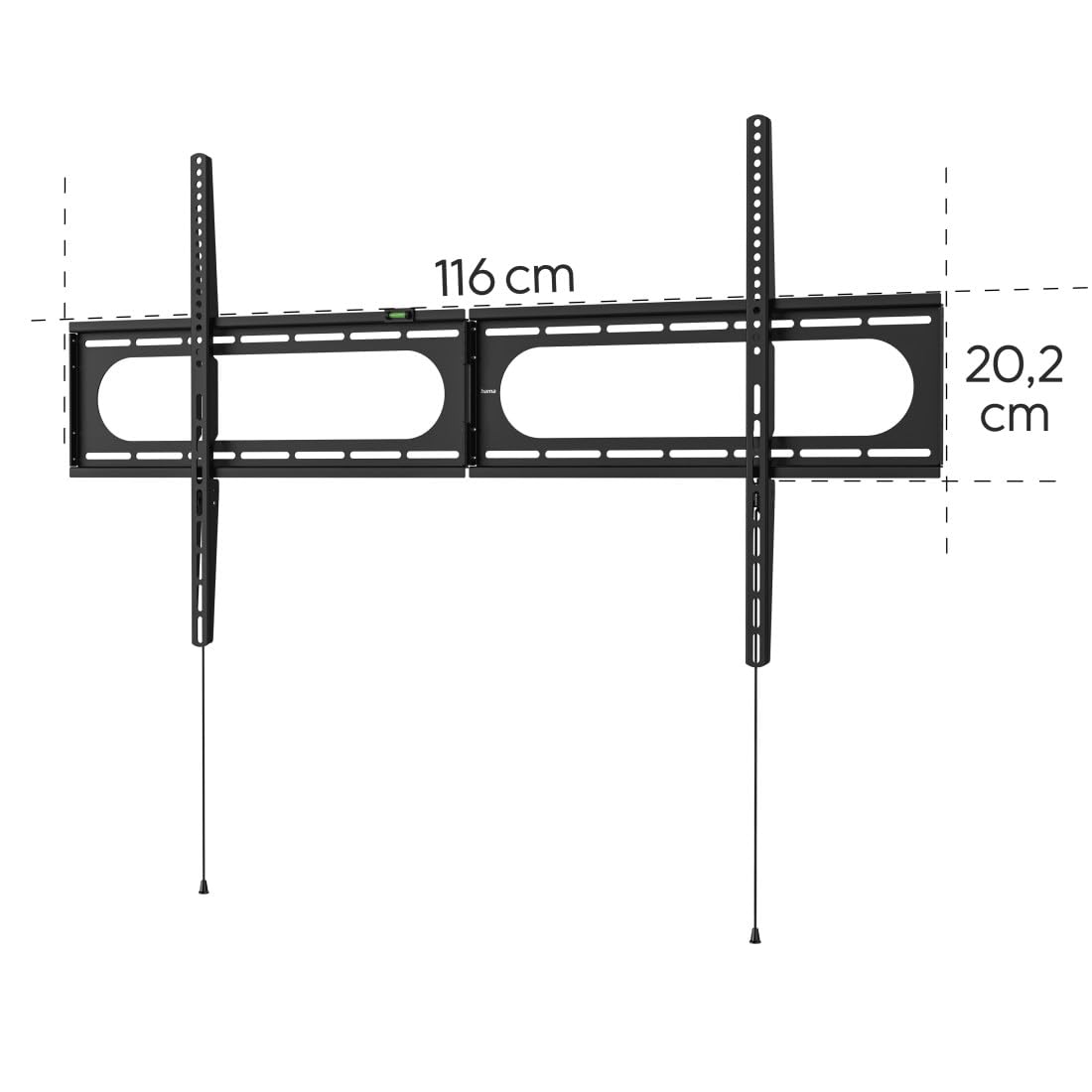Hama Fixed TV Wall Mount Bracket 305 cm 100 kg Black - (37" to 120" TV's)