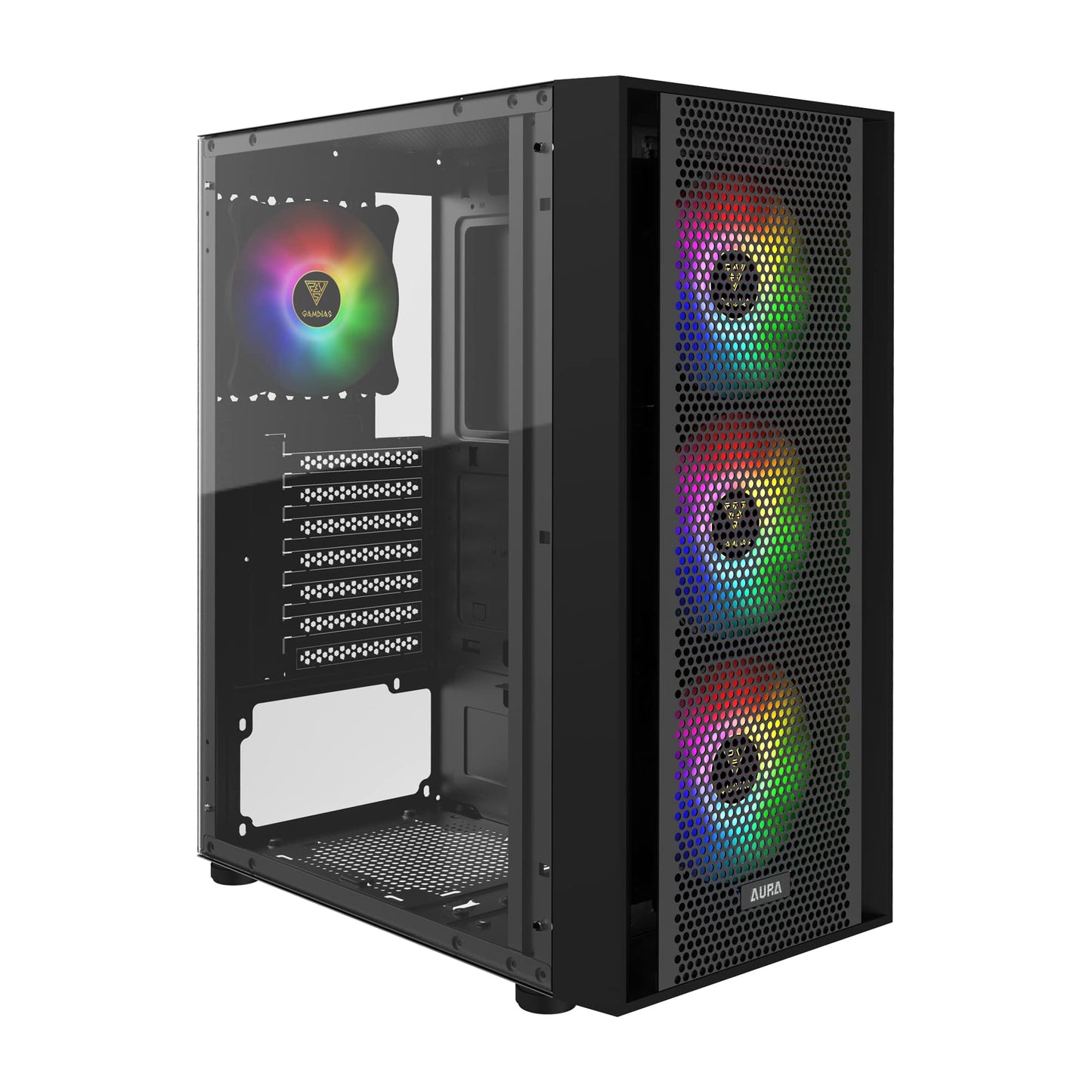 GAMDIAS ZEUS ATX Mid Tower Gaming Case 4x 120mm ARGB Fans