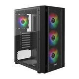 GAMDIAS ZEUS ATX Mid Tower Gaming Case 4x 120mm ARGB Fans