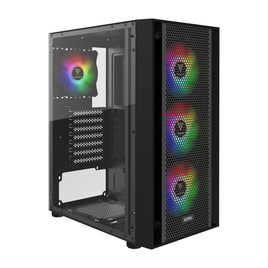 GAMDIAS ZEUS ATX Mid Tower Gaming Case 4x 120mm ARGB Fans