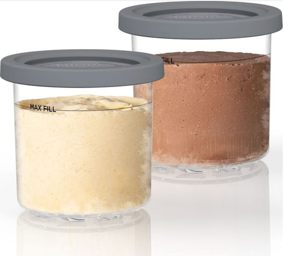 Ninja Official Dessert Tubs Pack of 2 for NC300UK Ice Cream Maker