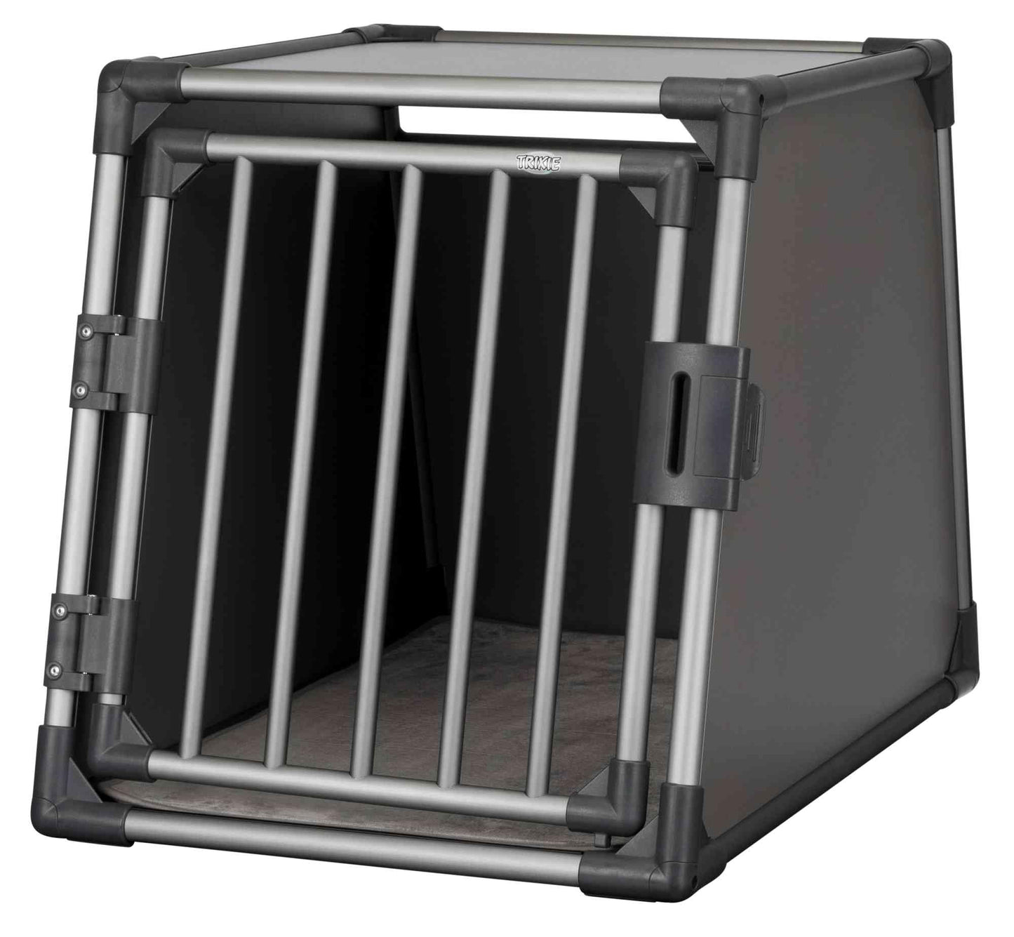 Aluminium Sturdy Dog Transport Crate Medium in Graphite 22 × 24 × 29" by TRIXIE