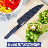 Blue Diamond 20cm Chef Knife Sharp Stainless Steel Nonstick