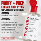 Thayers Witch Hazel Facial Toner Original With Aloe Vera 355ml - Alcohol-Free & All Skin Types