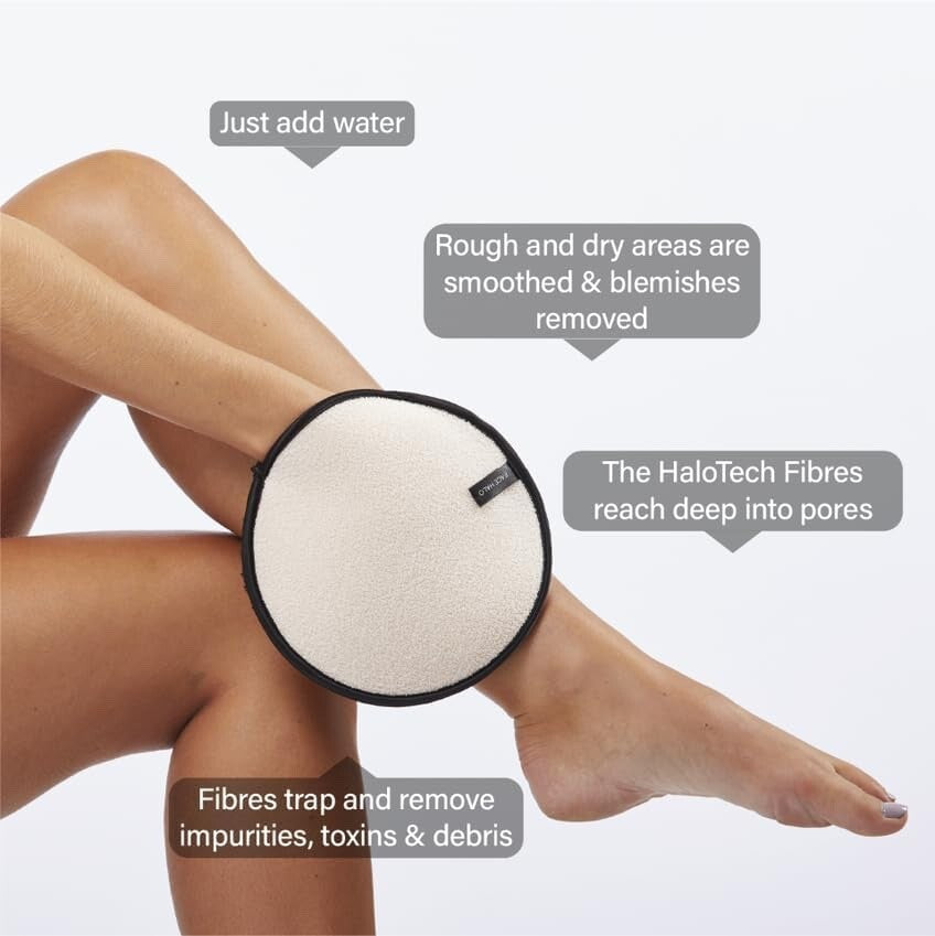 Face Halo Body Exfoliator and Polish Dual-Sided Mitt (pack of 2)