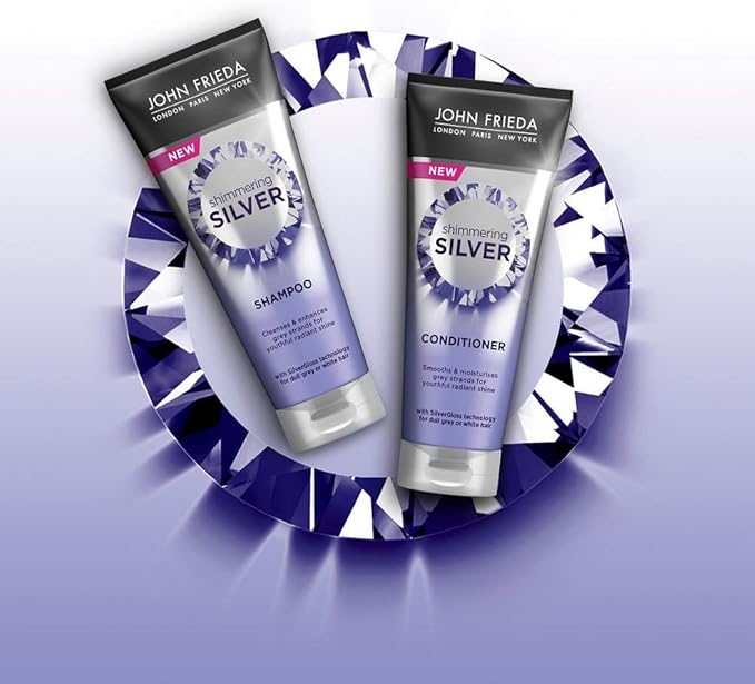 John Frieda Shimmering Silver Shampoo for Grey & White Hair 250ml