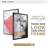 MCS Trendsetter 18x24 Poster Frame Black High-Gloss