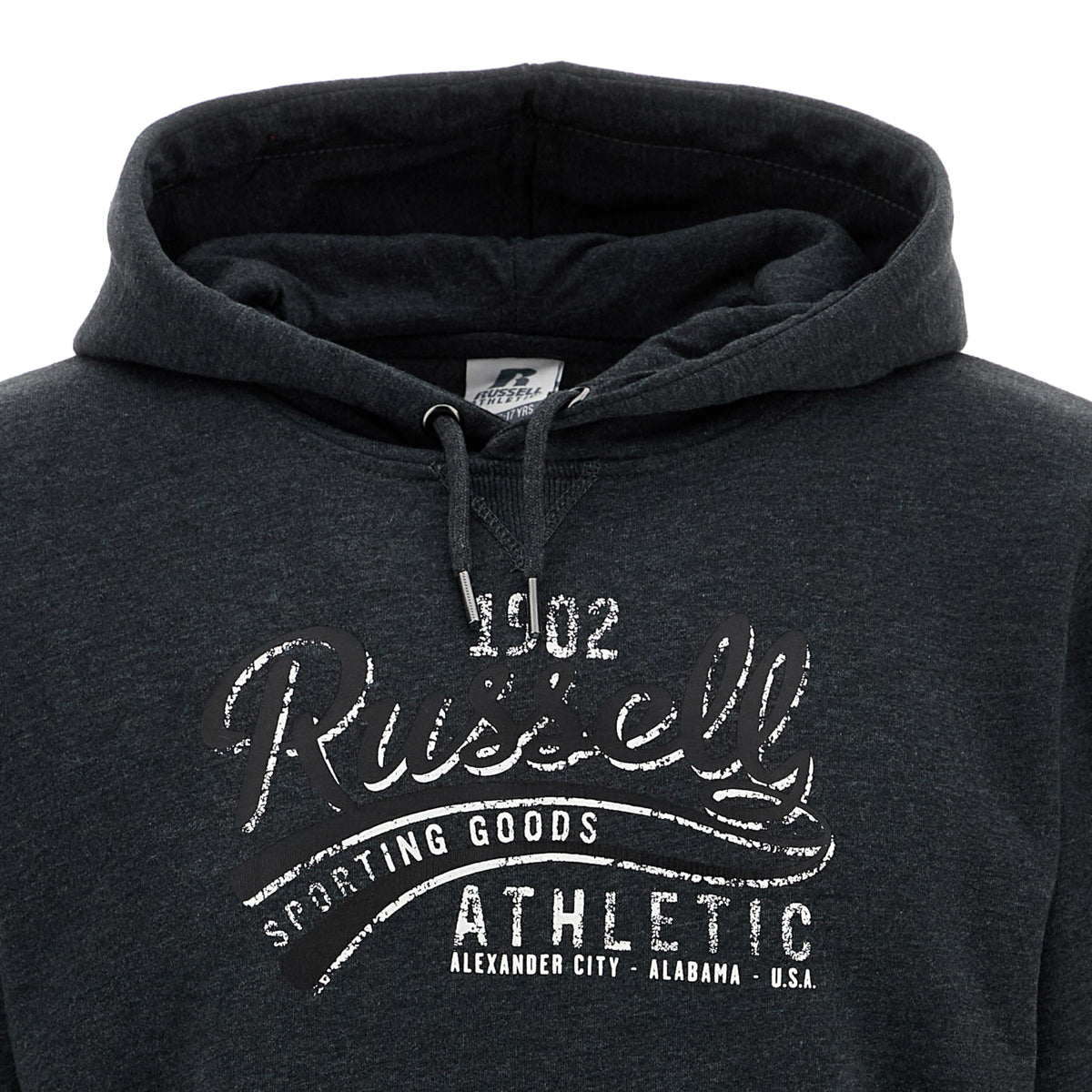 Russell Athletic Kids Pullover Hoody Sweatshirt Winter Charcoal Marl