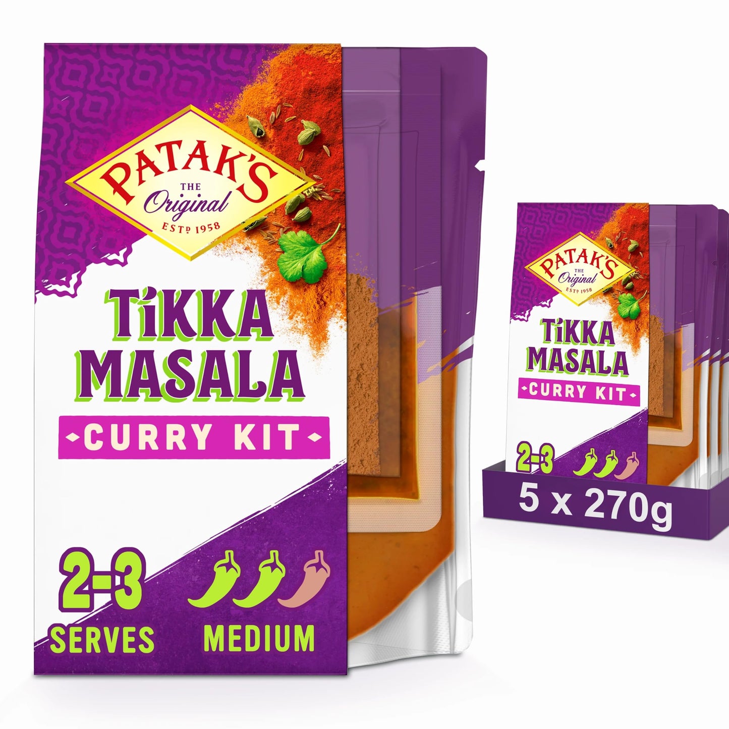 Patak's Tikka Masala Curry Kit 270g x 5 Pack
