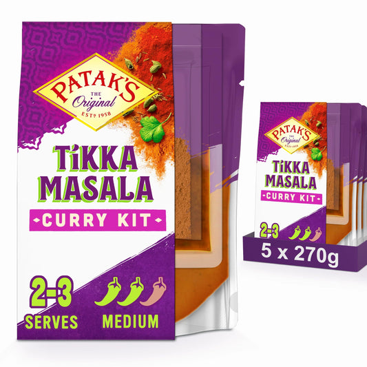Patak's Tikka Masala Curry Kit 270g x 5 Pack