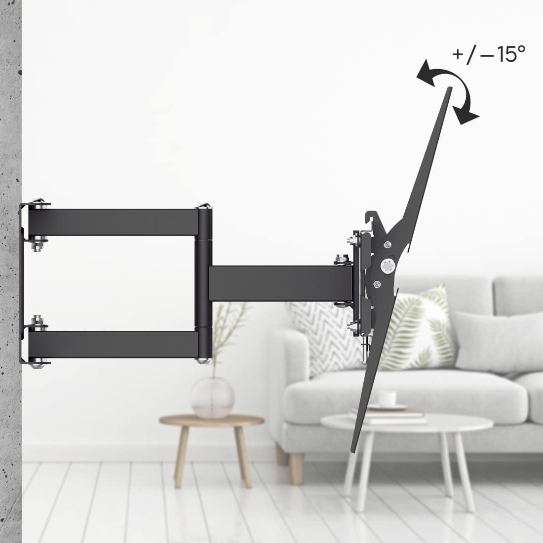 Hama TV Wall Mount Pivot Tilt Telescope 165cm 65 Inch 40kg OLED