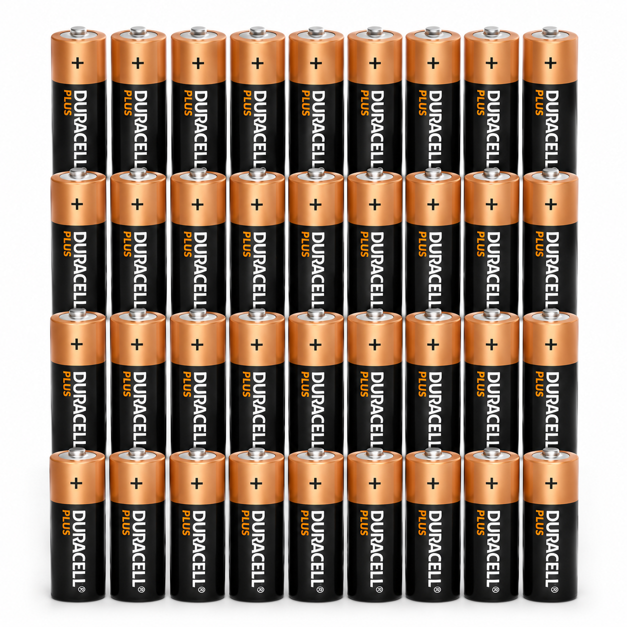 36 x Loose Duracell Plus AA Alkaline Batteries - Extra Life Power Boost - Repackaged