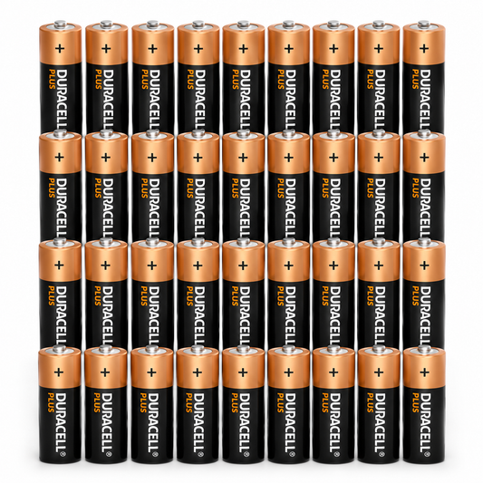 36 x Loose Duracell Plus AA Alkaline Batteries - Extra Life Power Boost - Repackaged