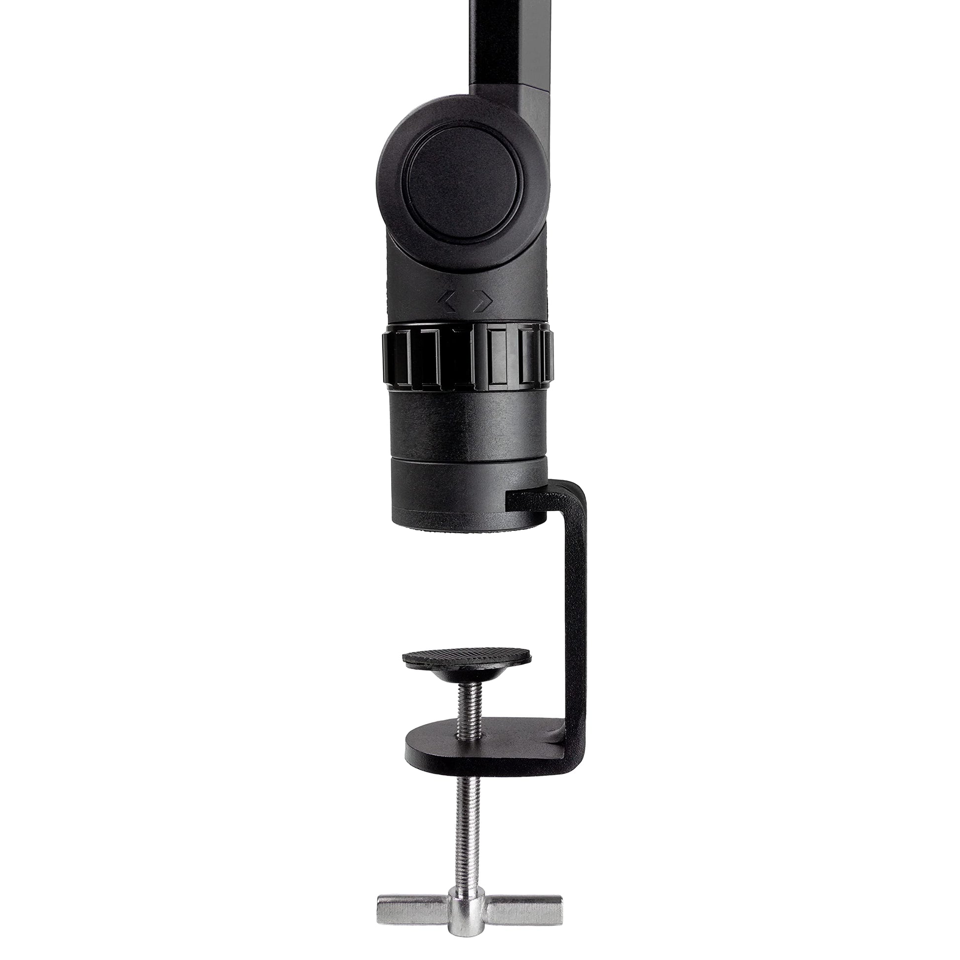 RockJam Premium Tube-Style Microphone Stand Boom Arm with Desktop Clamp