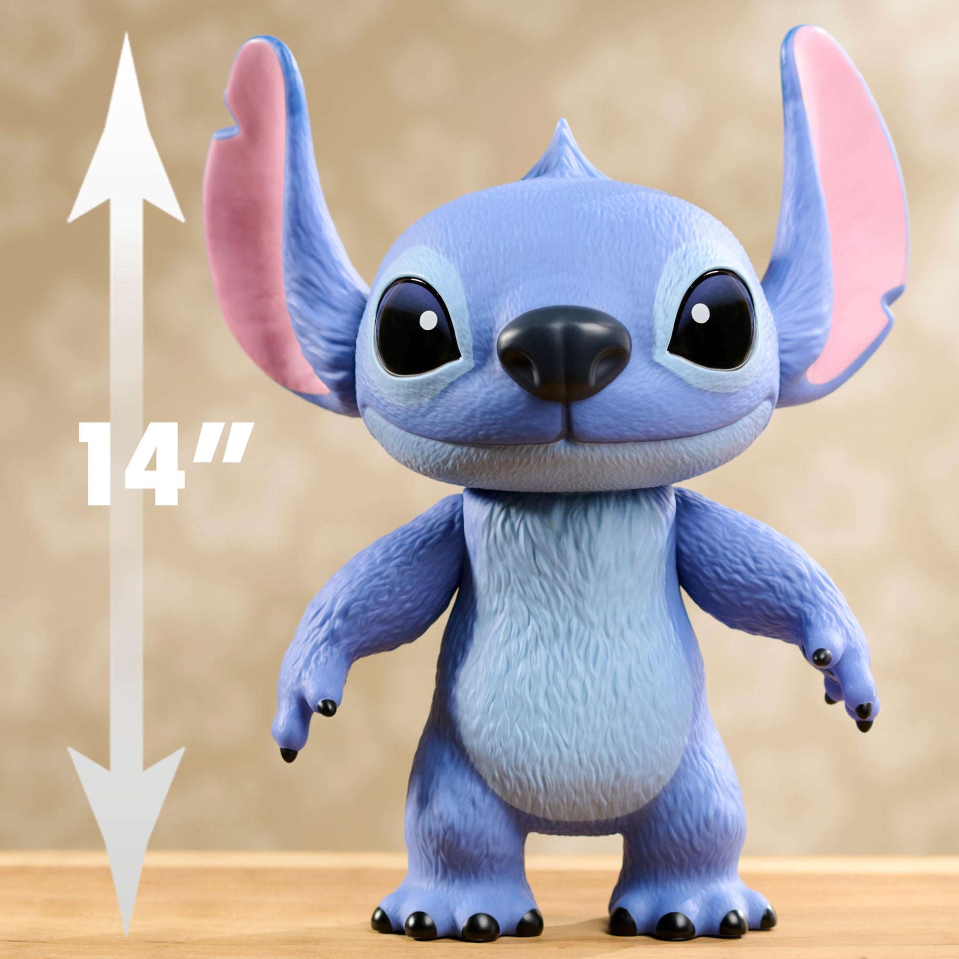 Disney Stitch Live-Action 14-Inch Articulated Vinyl Poseable Figurine Toy