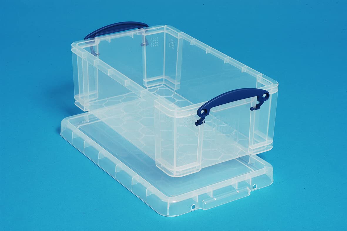 Really Useful Box 9 Litre Clear Plastic Storage Box with Lid