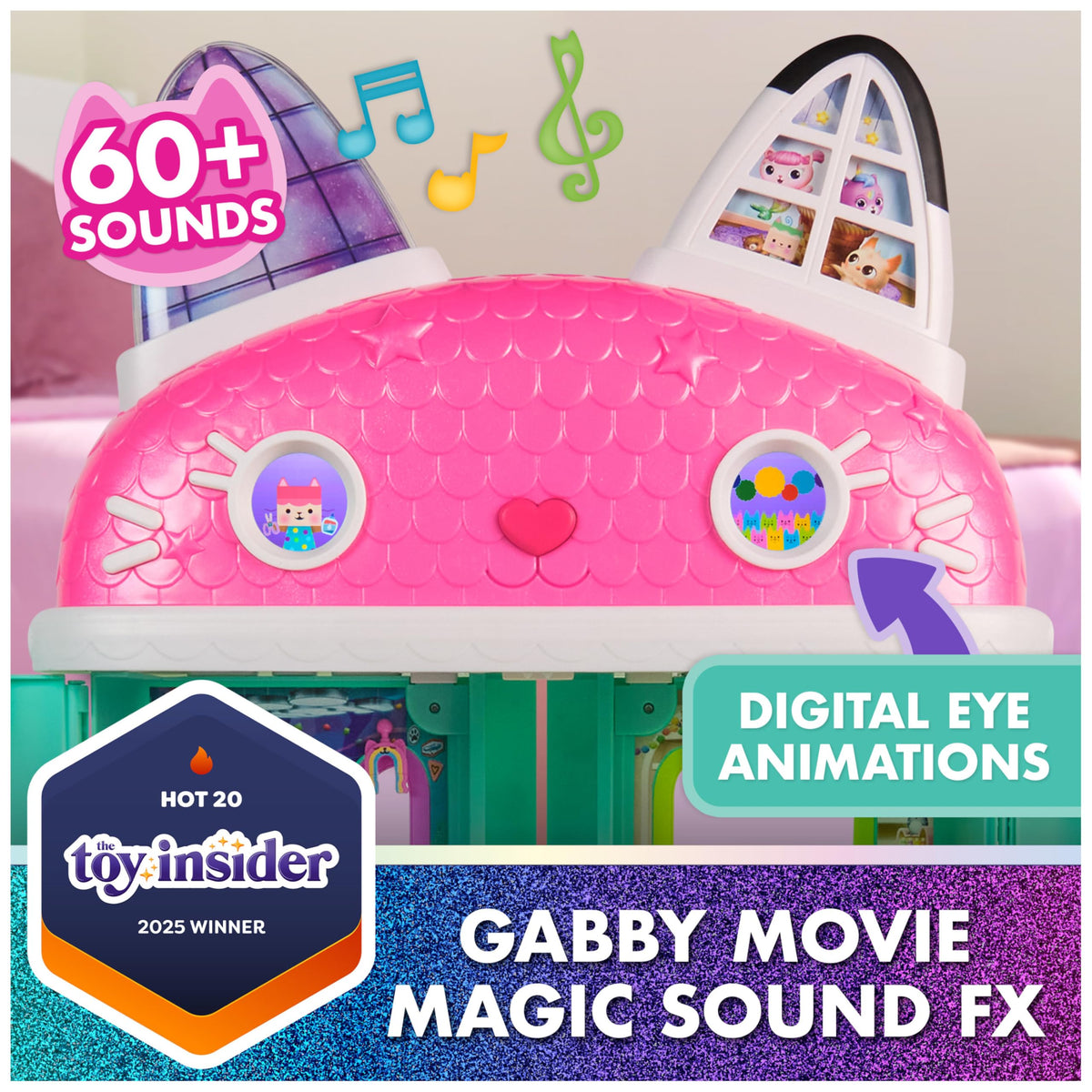 Gabby's Dollhouse Movie Meow-mazing Interactive Dollhouse with Lights & Sound