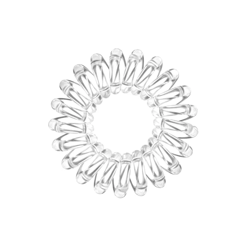 INVISIBOBBLE Original Clear Hair Tie 3 x 3 Pack Spiral Traceless Strong Hold Hair Rings