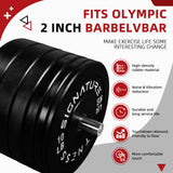 Black Signature Fitness 2" Olympic Bumper Plates 10LB Pair Bundle