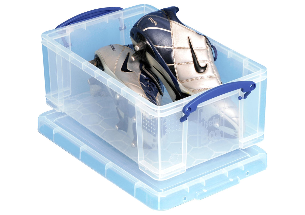Really Useful Box 9 Litre Clear Plastic Storage Box with Lid