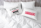 Italian Bed Linen Pair Pillowcases 100% Cotton Digital Print PR-42